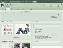 Tablet Screenshot of climber-fans.deviantart.com