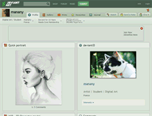 Tablet Screenshot of manany.deviantart.com