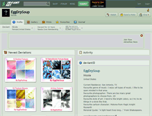 Tablet Screenshot of eggdrpsoup.deviantart.com