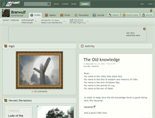 Tablet Screenshot of branwulf.deviantart.com