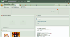 Desktop Screenshot of gloriouscarrot123.deviantart.com