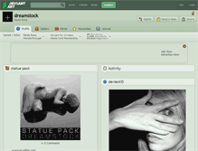Tablet Screenshot of dreamstock.deviantart.com