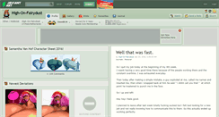 Desktop Screenshot of high-on-fairydust.deviantart.com