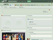 Tablet Screenshot of ligerfan.deviantart.com