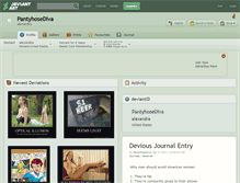 Tablet Screenshot of pantyhosediva.deviantart.com