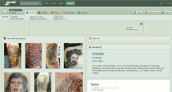 Desktop Screenshot of dyersink.deviantart.com