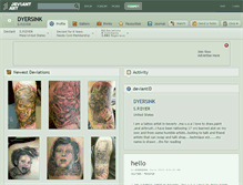 Tablet Screenshot of dyersink.deviantart.com