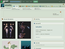 Tablet Screenshot of luckyalice.deviantart.com