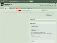 Tablet Screenshot of jamgirl0808.deviantart.com