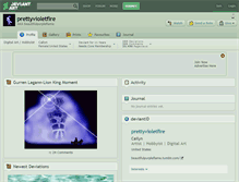 Tablet Screenshot of prettyvioletfire.deviantart.com