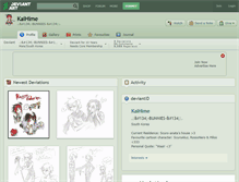 Tablet Screenshot of kaihime.deviantart.com