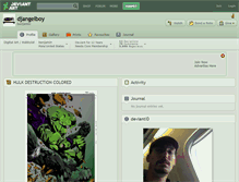 Tablet Screenshot of djangelboy.deviantart.com