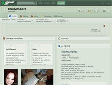 Tablet Screenshot of beautyofspeed.deviantart.com