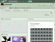 Tablet Screenshot of hardanimegirl.deviantart.com