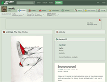 Tablet Screenshot of neykid.deviantart.com