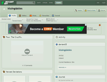 Tablet Screenshot of kissingdaisies.deviantart.com