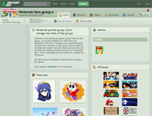 Tablet Screenshot of nintendo-fans-group.deviantart.com