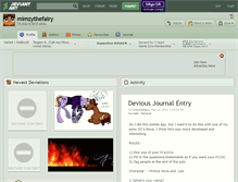 Tablet Screenshot of mimzythefairy.deviantart.com