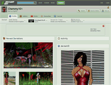 Tablet Screenshot of chemmy101.deviantart.com