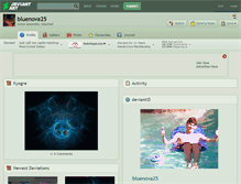 Tablet Screenshot of bluenova25.deviantart.com