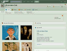 Tablet Screenshot of life-on-mars-club.deviantart.com