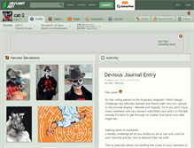 Tablet Screenshot of cat-2.deviantart.com