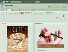 Tablet Screenshot of marbletoast.deviantart.com