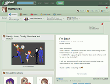 Tablet Screenshot of miameow14.deviantart.com