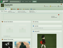 Tablet Screenshot of khaotics002.deviantart.com