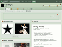 Tablet Screenshot of cabralmagna.deviantart.com