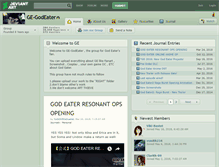 Tablet Screenshot of ge-godeater.deviantart.com