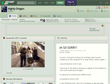Tablet Screenshot of mighty-dragon.deviantart.com