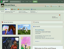 Tablet Screenshot of eros-and-equus.deviantart.com