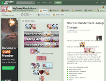 Tablet Screenshot of mysweetabsolution.deviantart.com