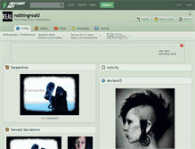 Tablet Screenshot of nothingreal0.deviantart.com