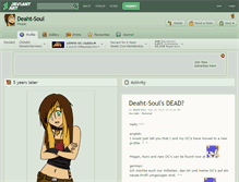 Tablet Screenshot of deaht-soul.deviantart.com