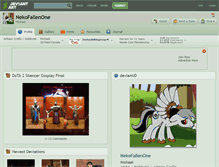 Tablet Screenshot of nekofallenone.deviantart.com