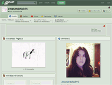 Tablet Screenshot of emonerdchick95.deviantart.com
