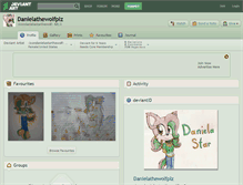 Tablet Screenshot of danielathewolfplz.deviantart.com