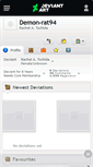 Mobile Screenshot of demon-rat94.deviantart.com