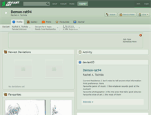 Tablet Screenshot of demon-rat94.deviantart.com