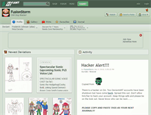 Tablet Screenshot of fusionstorm.deviantart.com