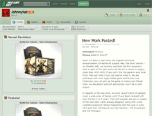 Tablet Screenshot of johnnykat.deviantart.com