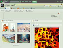 Tablet Screenshot of meteoro-nayade.deviantart.com