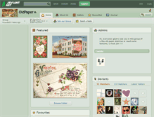 Tablet Screenshot of oldpaper.deviantart.com