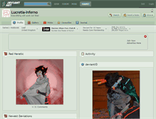 Tablet Screenshot of lucretia-inferno.deviantart.com