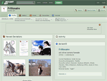 Tablet Screenshot of frillionaire.deviantart.com