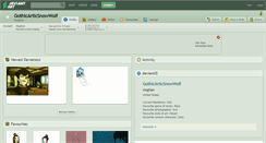Desktop Screenshot of gothicarticsnowwolf.deviantart.com