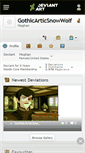 Mobile Screenshot of gothicarticsnowwolf.deviantart.com