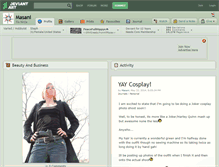 Tablet Screenshot of masani.deviantart.com